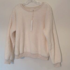 NWT Caslon Sherpa Sweater in Ivory